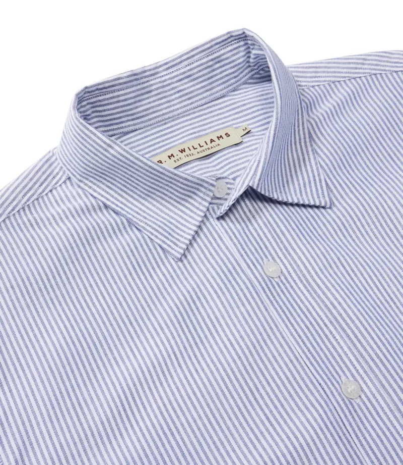 RM Williams Regular Shirt Blue White-4